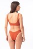 Picture of Paraíso - Bikini Top with Rings Terracotta Piqué 